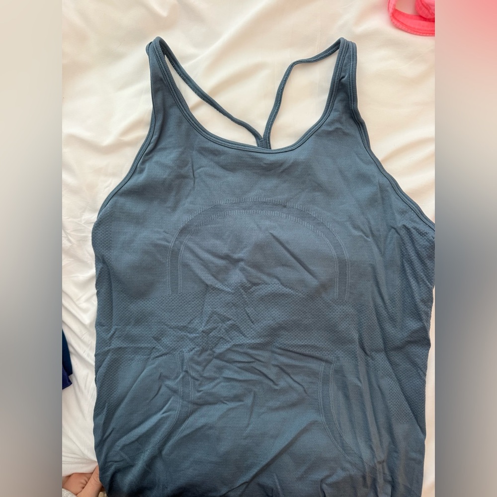 lululemon athletica Blue Tank Top
